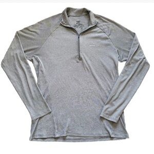 Patagonia Capilene 2 Quarter Zip Pullover Men’s Large Gray 1/2 Half Lightweight